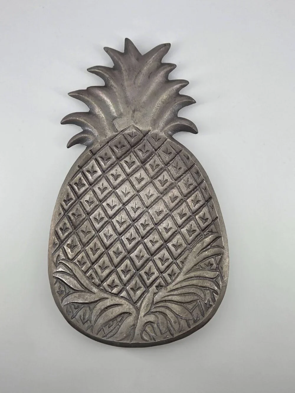 VTG Heavy Cast Metal Pineapple Dish 11